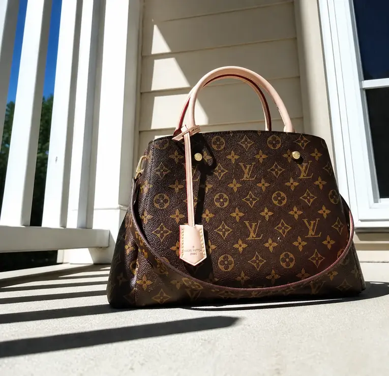 2014 Monogram Canvas Montaigne Bag MM M41056 photo review