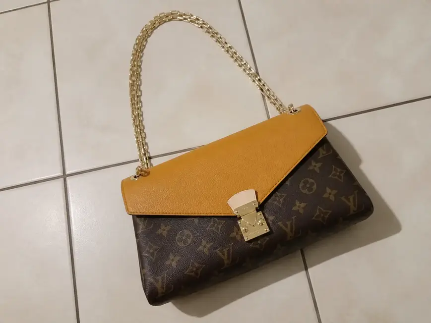 2014 Pallas Chain Aurore Shoulder Bag-Yellow M41246 photo review