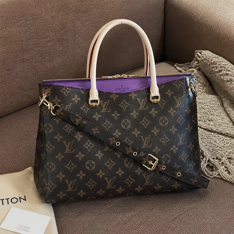 2014 Pallas Monogram Canvas Handbag-Purple M41059 photo review