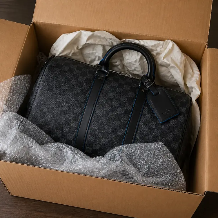 2018 Keepall Bandouliere 45-Neon N42435 photo review