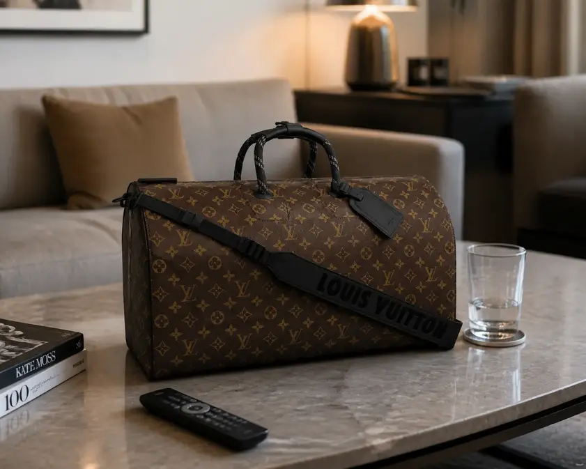 2018 Keepall Bandouliere 50-Monogram Glaze M43899 photo review