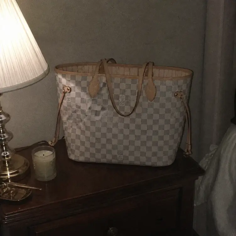 2019 Damier Azur Canvas Neverfull MM N41361 photo review