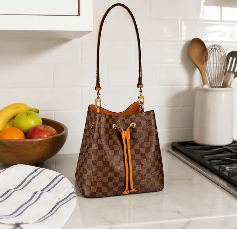2020 Damier Ebene NeoNoe-Safran Yellow N40213 photo review