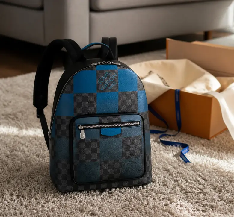 Blue Damier Graphite Giant Josh Backpack N40402 photo review