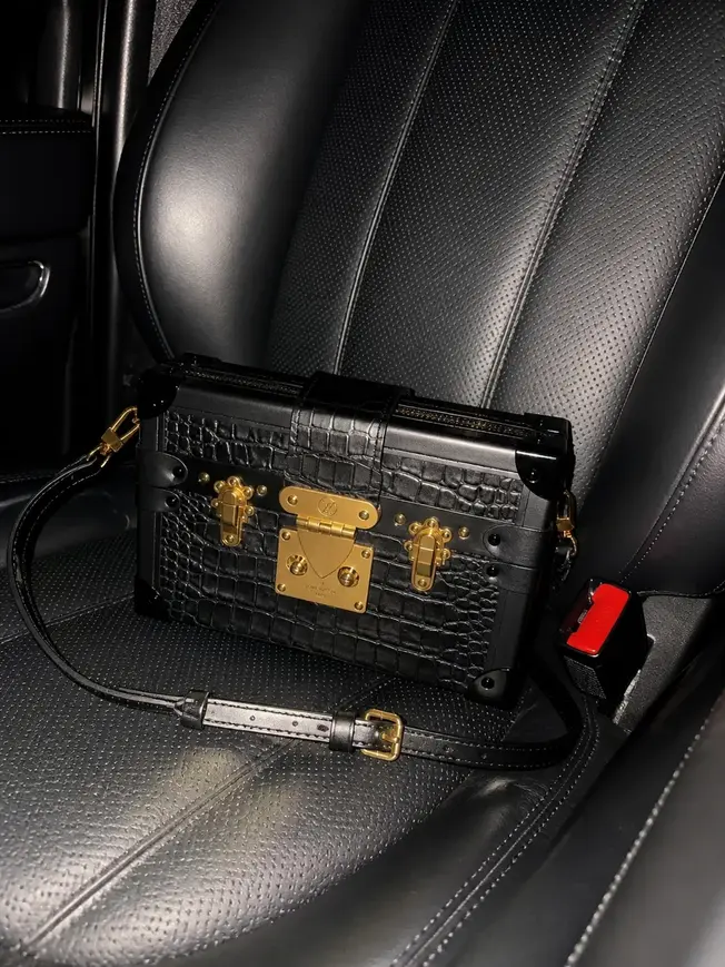 Crocodilian Leather Petite Malle N92049 photo review