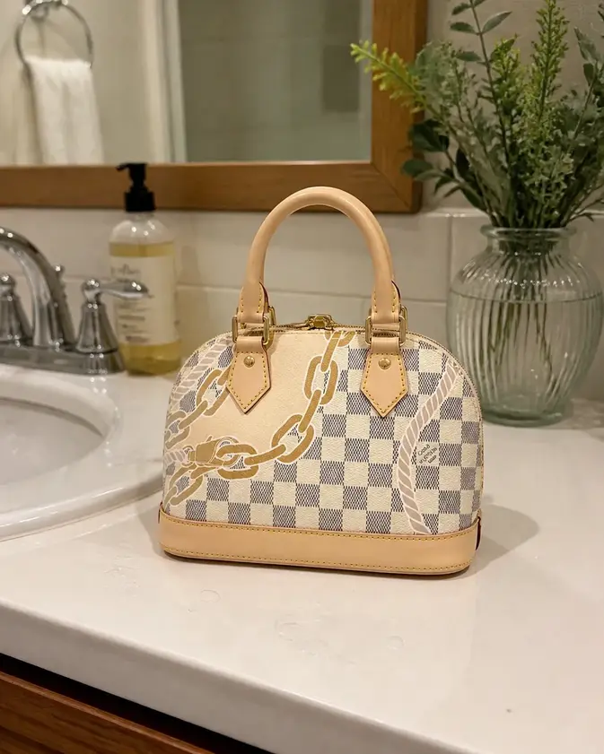 Damier Azur Alma BB Handbag N40472 photo review