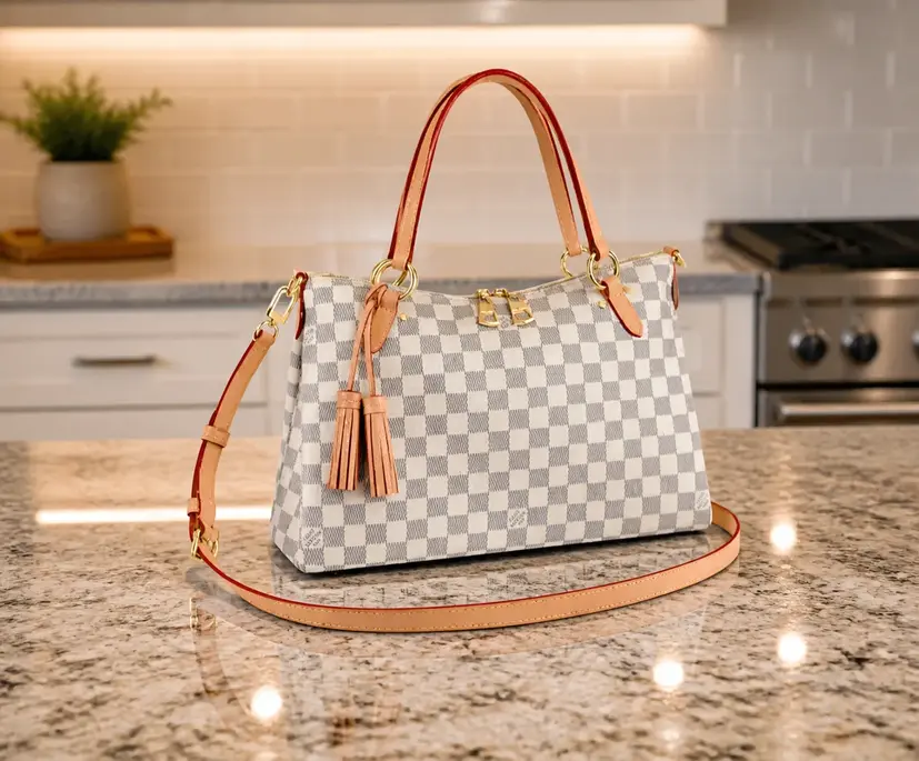 Damier Azur Lymington Zipped Tote N40022 photo review