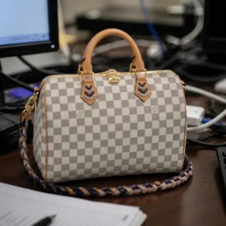 Damier Azur Speedy Bandouliere 30 N50054 photo review