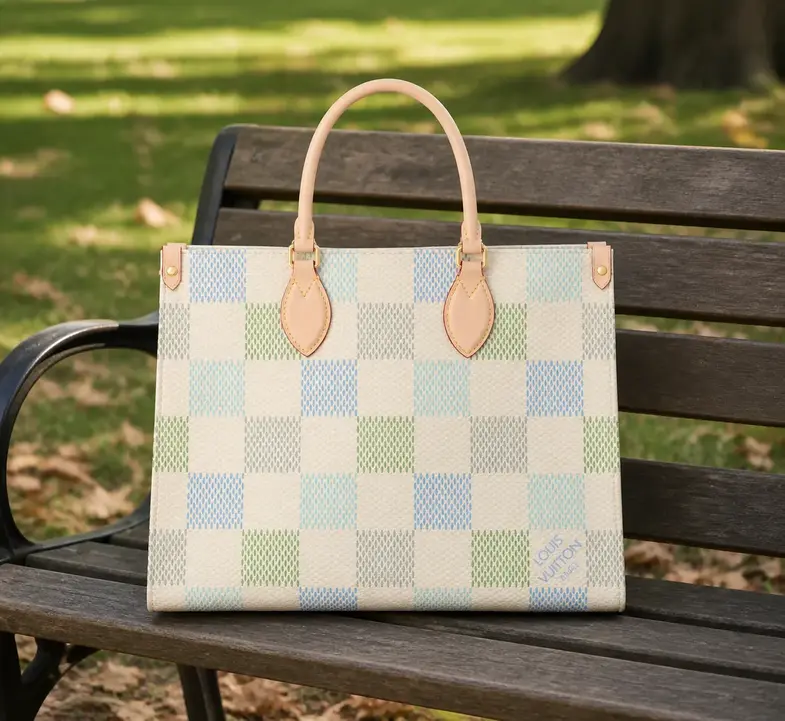 Damier Giant Canvas OnTheGo Handbag MM N40518 photo review