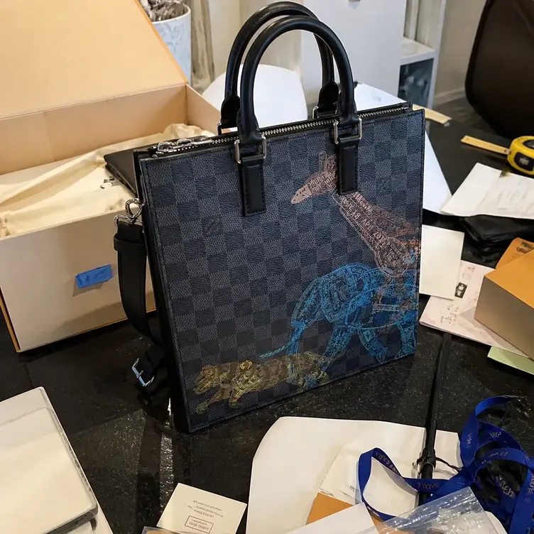 Damier Graphite Sac Plat Cross Bag N45276 photo review