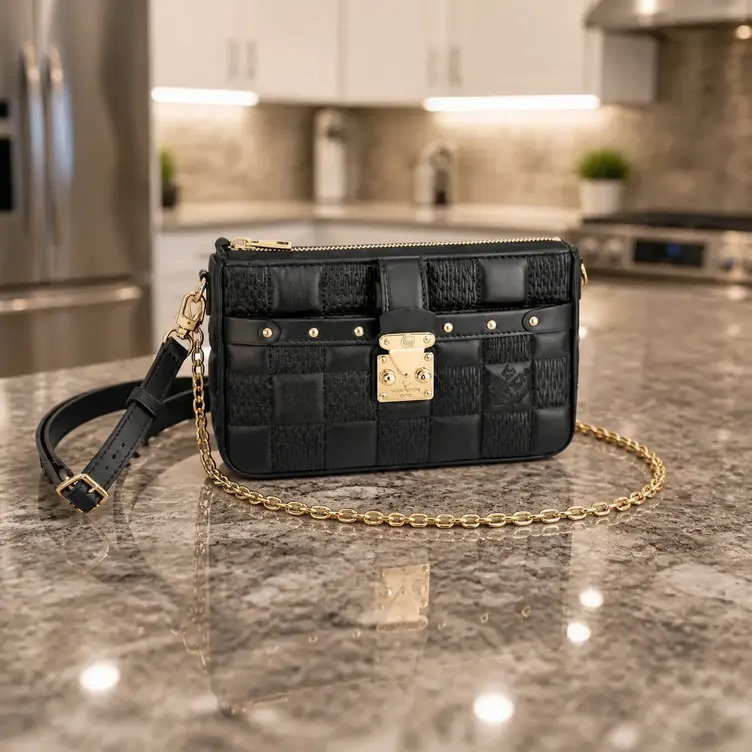 Damier Quilt Pochette Troca M59046 photo review