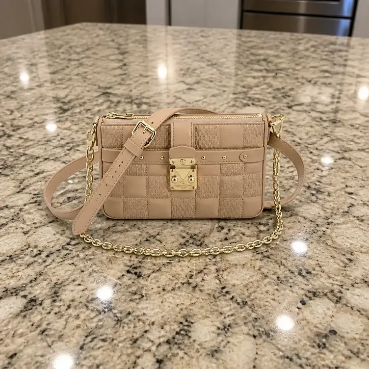 Damier Quilt Pochette Troca M59048 photo review