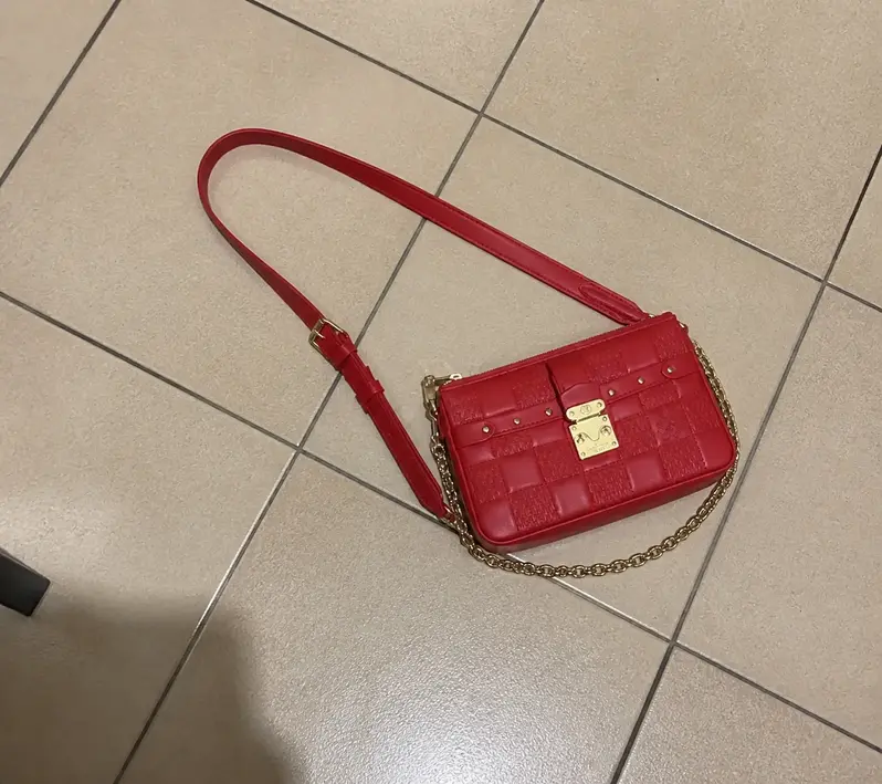 Damier Quilt Pochette Troca M59049 photo review