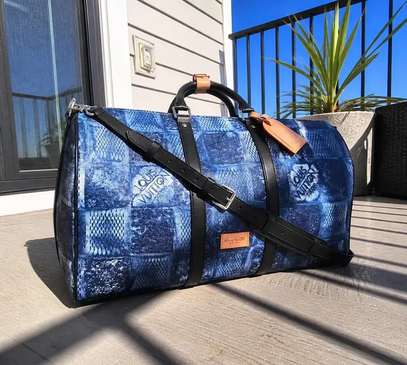 Damier Salt Canvas Keepall Bandouliere 50 N50059 photo review