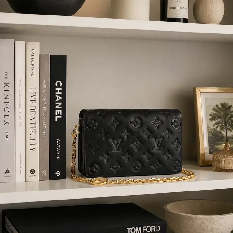Embossed Lambskin Pochette Coussin M80742 photo review