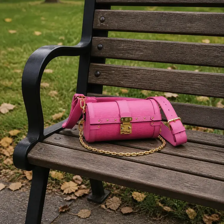 Epi Papillon Trunk Handbag-Rose M58649 photo review