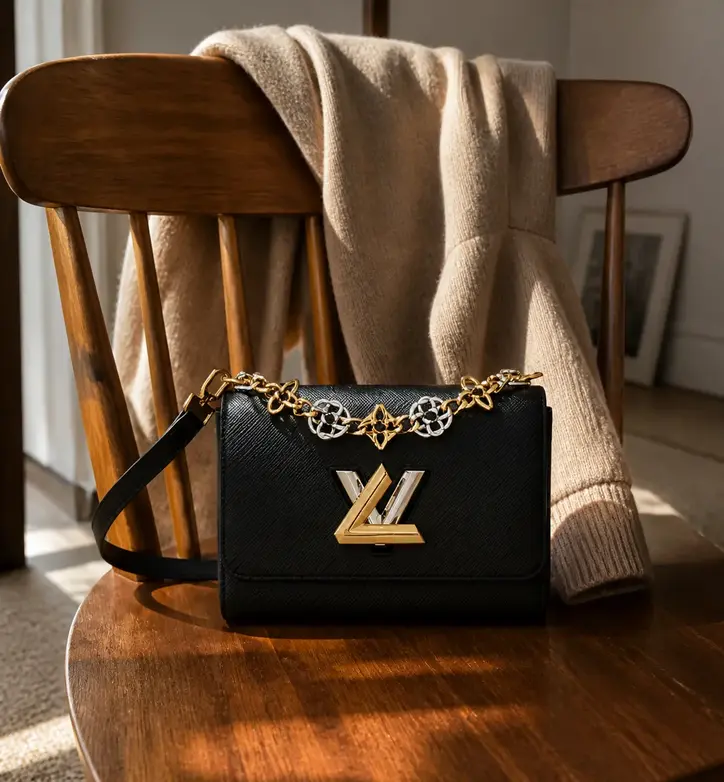 Epi Twisted Flower MM Handbag Black M22773-black photo review