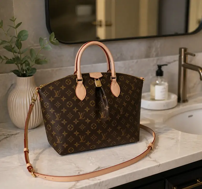 Monogram Canvas BOETIE MM TOTE BAG M45987 photo review