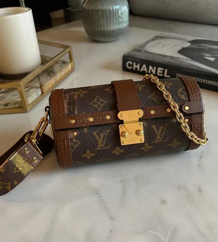 Monogram Canvas Papillon Trunk Handbag M57835 photo review