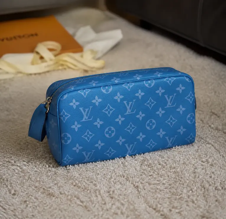 Monogram Canvas Taigarama Dopp Kit Blue M31013-Blue photo review