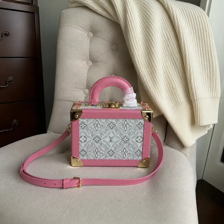 Monogram Coated Coffret Tresor 20 Valisette Tresor-Pink M45673-Pink photo review