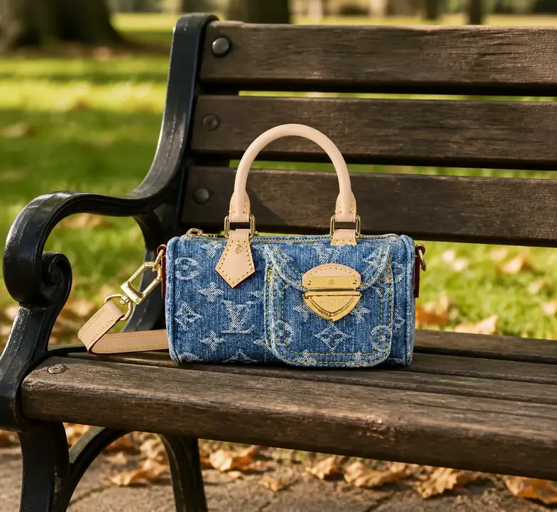 Monogram Denim Nano Speedy Handbag M82950 photo review