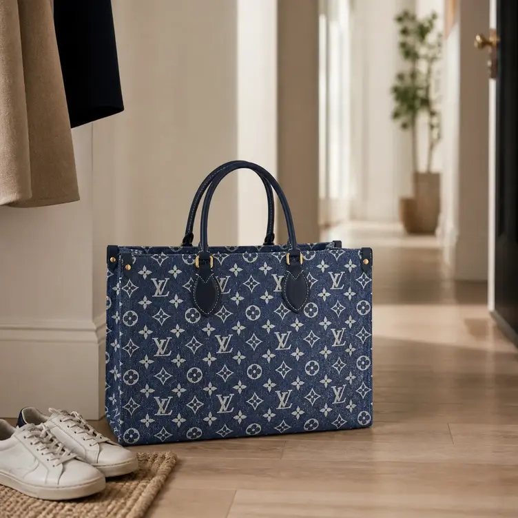 Monogram Denim OnTheGo MM Tote Bag M59608 photo review
