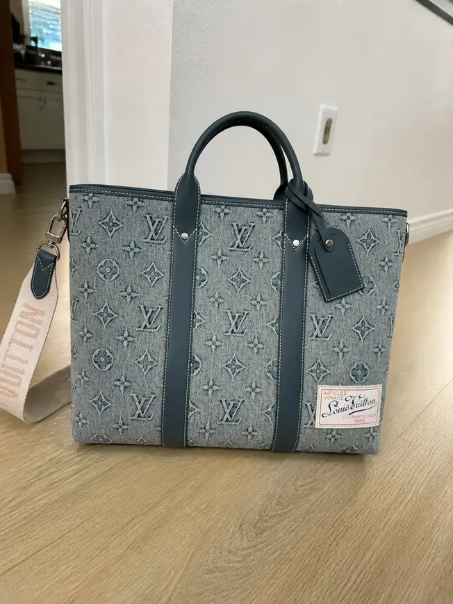Monogram Denim Weekend Tote NM M22537 photo review
