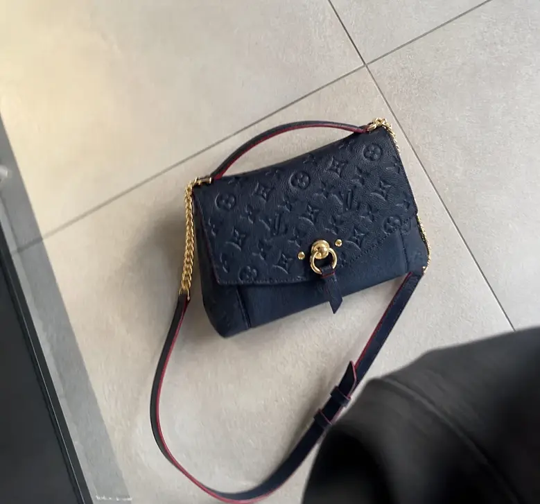 Monogram Empreinte Blanche BB-Marine Rouge M43781 photo review