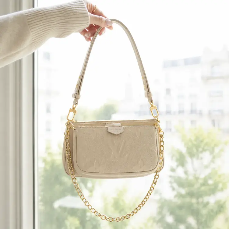 Monogram Empreinte Multi Pochette Accessoires-Cream M80447 photo review