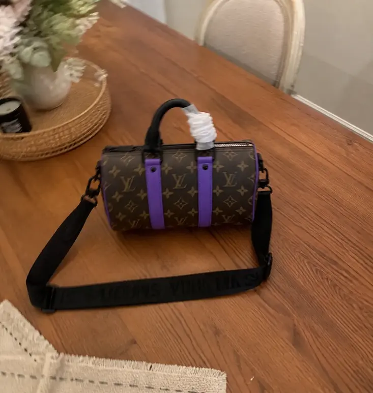 Monogram Macassar KEEPALL BANDOULIeRE 25-Purple M46249-Purple photo review