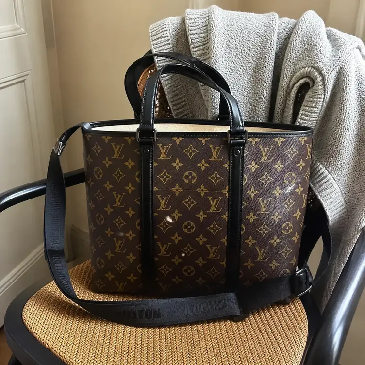 Monogram Macassar Week-End Tote PM M45734 photo review