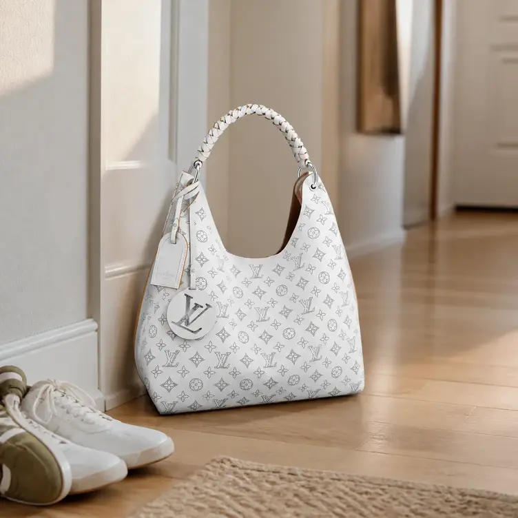 Monogram Mahina Carmel Hobo Bag M57572 photo review