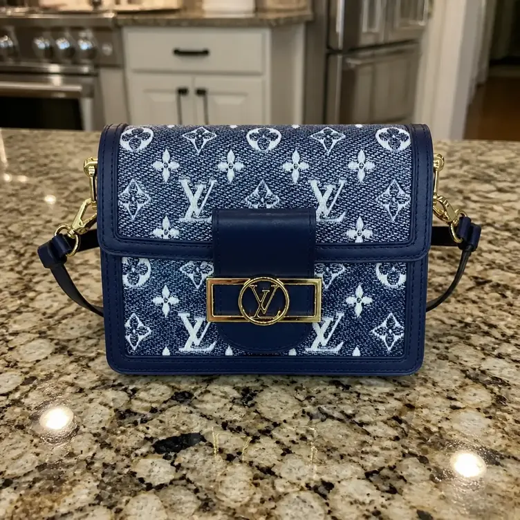 Monogram Mini Dauphine Handbag-Blue M22826-Blue photo review
