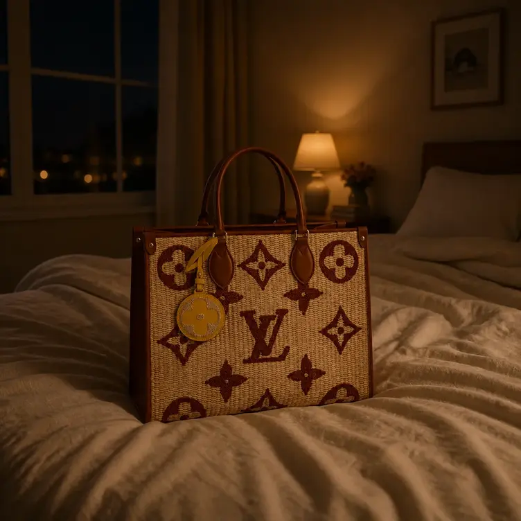 Monogram Raffia OnTheGo MM M57707 photo review