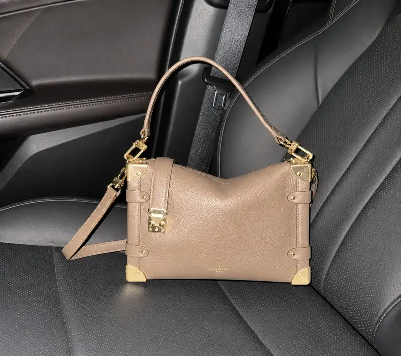Monogram Side Trunk MM bag-Taupe M25072 photo review