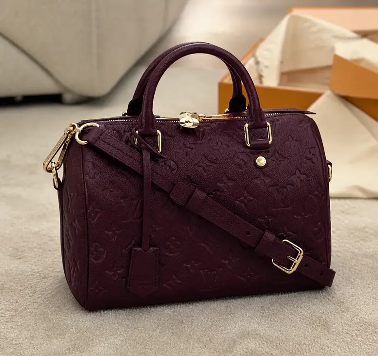 Monogram SPEEDY BANDOULIERE 25-Burgundy M42402 photo review