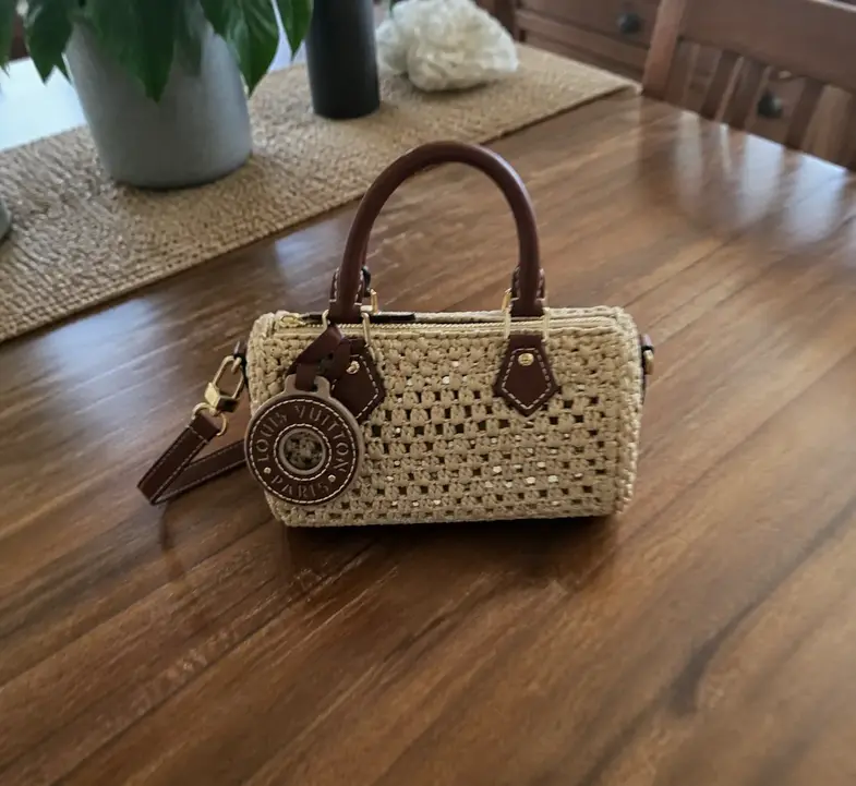 Natural Raffia Nano Speedy bag M83525 photo review