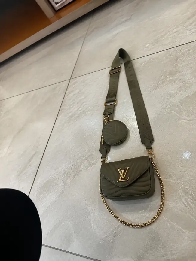 New Wave Multi-Pochette Crossbody Handbag-Khaki Green M56471 photo review