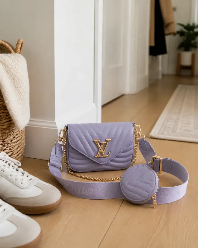 New Wave Multi-Pochette Crossbody Handbag-Purple M57864 photo review
