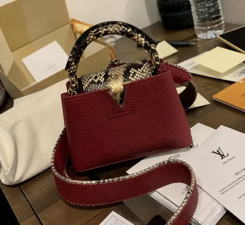 Taurillon Capucines Mini-Rouge Carmin Red N97074 photo review