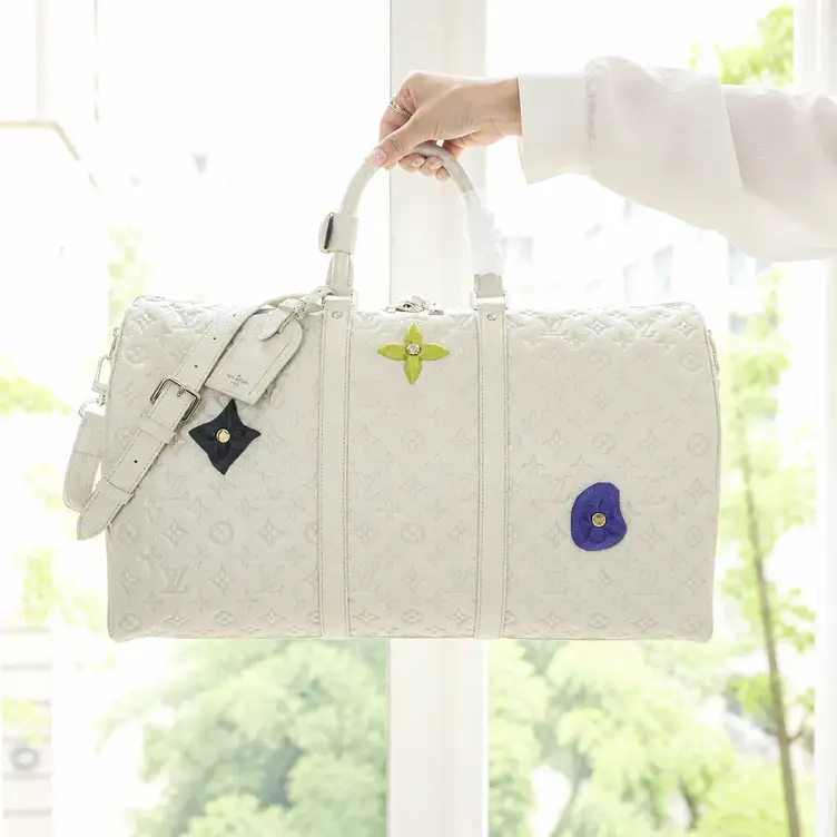 Taurillon Monogram Keepall 50 Bag-Cream M20901-Cream photo review