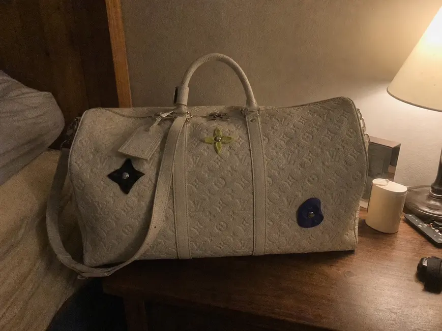 Taurillon Monogram Keepall 50 Bag-Cream M20901-Cream photo review