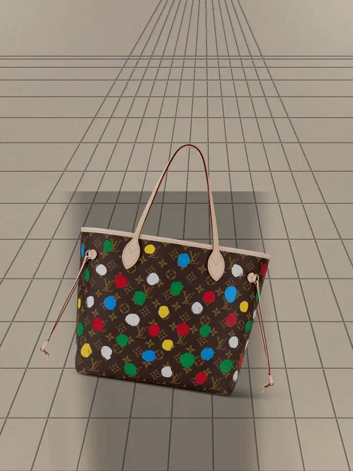 x Yayoi Kusama LV X YK NEVERFULL MM M46381 photo review