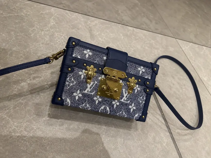 Monogram Petite Malle Handbag-Blue M22882-Blue photo review