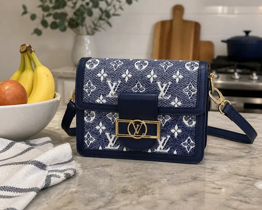 Monogram Mini Dauphine Handbag-Blue M22826-Blue photo review