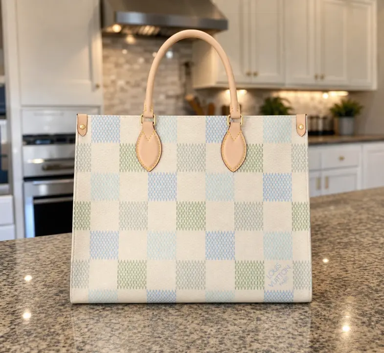 Damier Giant Canvas OnTheGo Handbag MM N40518 photo review