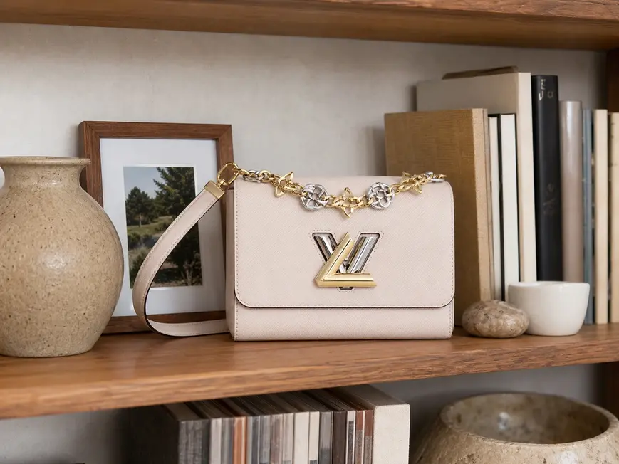 Epi Twisted Flower MM Handbag Quartz M22774-Quartz photo review