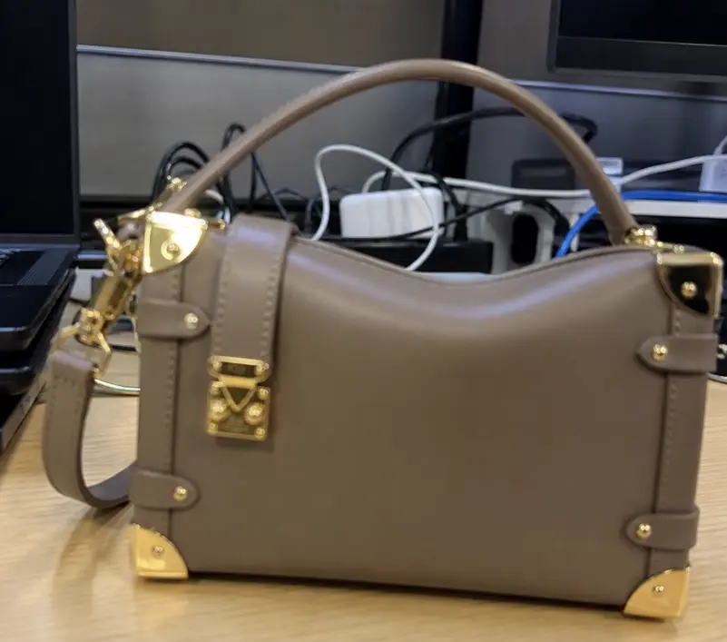 Monogram Side Trunk MM bag-Taupe M25072 photo review