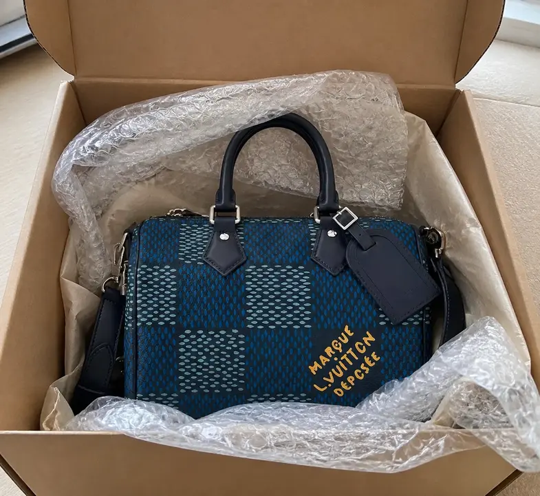 Damier Heritage Speedy 25 Bandouliere Bag N40691 photo review